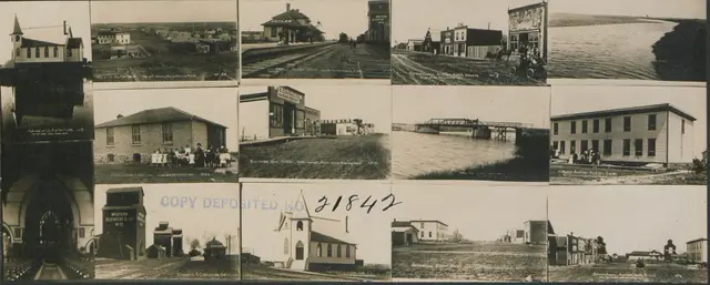 Collage of early views of Antler